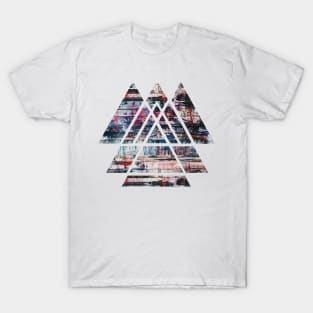 Scared Geometry Triangles T-Shirt